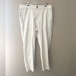 NWT A NEW Day Ivory High Rise Slim Thigh Cargo Pant 12R